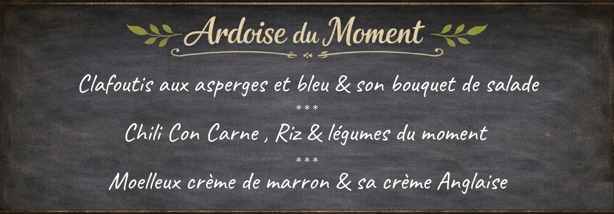 Plateaux repas du moment