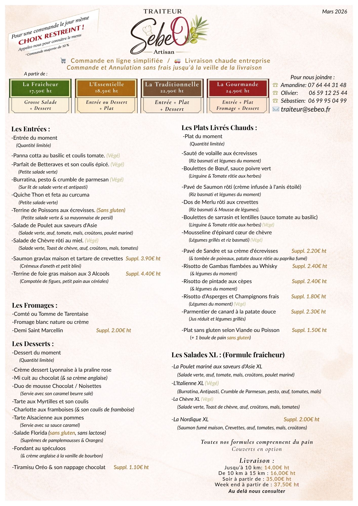 Plateaux repas Bron et Saint-Priest