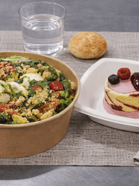 La fraicheur (Salade XL + Dessert).