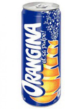 Orangina, canette 33 cl