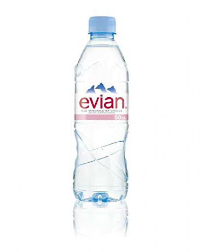 .Eau minérale: Evian, pet 50 cl