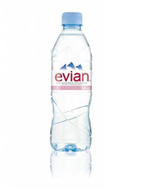 .Eau minérale: Evian, pet 50 cl