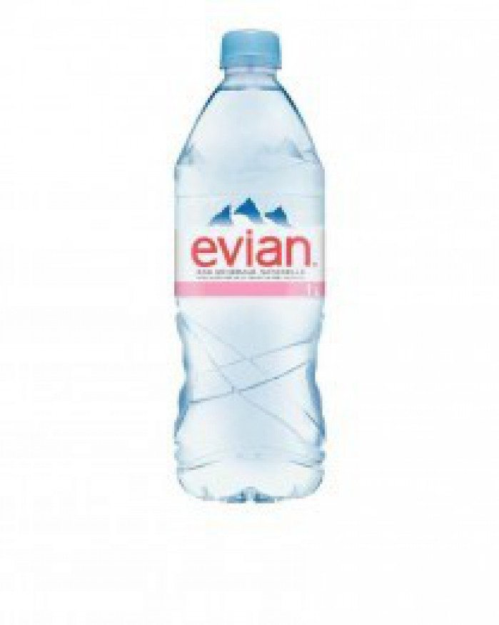 .Eau minérale: Evian, pet 1 litre